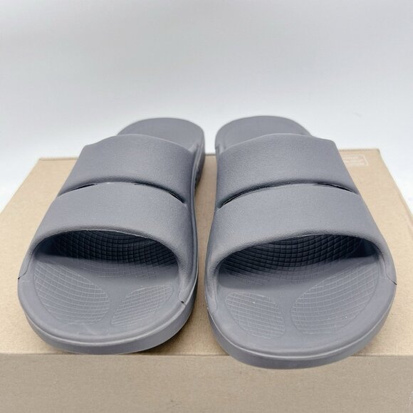 Oofos OOahh Sport Sandal Slide Tactical Slate Gray Waterproof Mens EU 42 US 9 - Picture 4 of 11